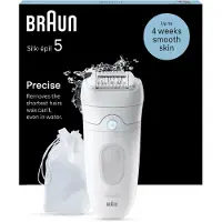 Braun Silk·épil 5 - Epilator Voor Eenvoudige Ontharing - Langdurig Gladde Huid - 5-011 - Wit/grijs