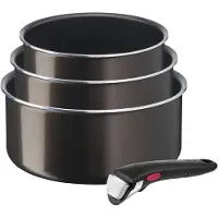 Tefal 3 Steelpannen + Greep Ingenio Easy Plus L1509102
