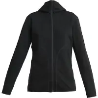 Icebreaker 560 Realfleece Elemental II Full Zip Hoodie Dames (Maat - M, Kleur - BLACK)
