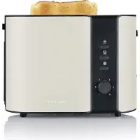 Severin 9576 Broodrooster Controlelampje, Met geïntegreerde broodopzet Beige, Zwart