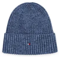 Tommy Hilfiger The Flag Twisted Yarn Beanie Men Blue Maat: OS | Petten Outlet | Heren | Blauw