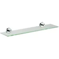 Plieger Vigo Planchet – Planchet Badkamer 52 cm x 14 cm – Planchet glas – Wandmontage – 10 jaar garantie – Chroom