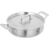 Kuhn Rikon CULINARY FIVEPLY Serveerpan 4,5 L - Ø 28 cm, Pan + steelpan, Zilver
