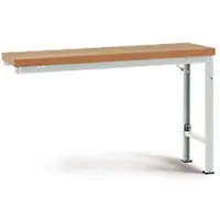 Manuflex aanbouw-werkbank Profi speciaal, tafelblad kunststof, 1250 x 700 mm, lichtgrijs