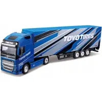 No name Bburago Diecast 1:43 Hauler met Aanhangwagen Volvo FH16 Toyo Edition Blauw Leeftijd 3+ 18-31461