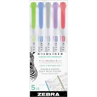 Zebra Mildliner 5-pack Cool &amp; refined
