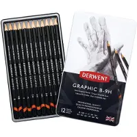 Derwent Graphic Potlood 12-set B-9H