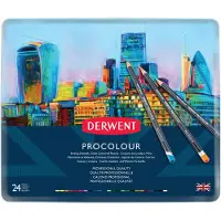 Derwent Metallic Box Procolour Pencil 24 Units Veelkleurig Kinderen