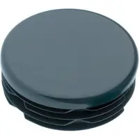 Furniture Legs Europe Inslagdop/meubeldop zwart rond Ø 2,5 cm en hoogte 0,4 cm van kunststof - 8 stuks