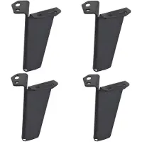 Furniture Legs Europe Massief stalen meubelpoot zwart taps 8 bij 5 cm en hoogte 10 cm - 4 stuks