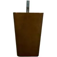 Furniture Legs Europe Meubelpoot zwart taps 7,5 bij 7,5 cm en hoogte 11,5 cm van massief hout (M8)
