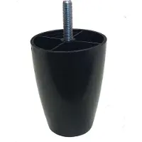 Furniture Legs Europe Meubelpoot zwart rond Ø 5 cm en hoogte 8,5 cm van kunststof (M8)