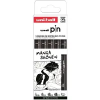 Uniball Pin Fine Line 5-set Manga Shonen