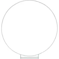 PartyPro Backdrop Frame Wit Rond - 2m (Cirkel Boog)