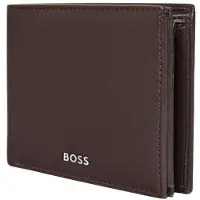 HUGO BOSS Leren Portemonnee Classic Smooth Wallet Brown Donkerbruin