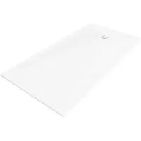 Mexen Stone+ rechthoekige composiet douchebak 180 x 80 , wit, wit afdekplaat - 44108018-W