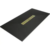 Mexen Toro rechthoekige douchebak SMC 200 x 90 , zwart, gouden afdekking - 43709020-G