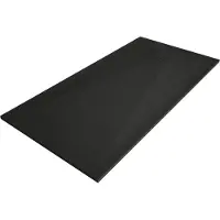 Mexen Stone+ rechthoekige composiet douchebak 180 x 90 , zwart, zwarte afdekking - 44709018-B