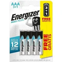 Energizer - Alkaline batterij Max Plus AAA / LR3 - 3+1 stuks