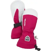 Hestra Army Leather Heli Ski, skiwanten, junior, roze