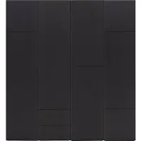 Goossens Kast Systeem Malaga Online, Opstelling compleet 4 elementen 200 cm b start met module 2 inclusief ladeblok en extra legplank