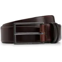 BOSS Riem 'Carmello' donkerbruin / zilver