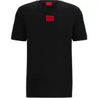 HUGO Shirt 'Diragolino212' lichtrood / zwart