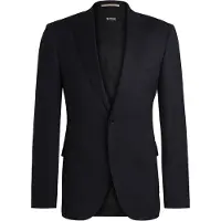 BOSS Regular Fit Jas donkerblauw, Effen