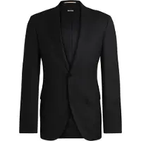 BOSS Regular Fit Jas zwart, Effen