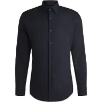 HUGO BOSS overhemd H-HANK slim fit donkerblauw