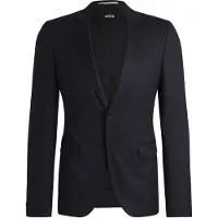 BOSS Extra Slim Jas donkerblauw, Effen