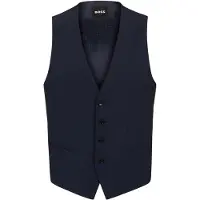 BOSS Slim-fit gilet van stretchwol Maat 44