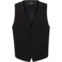 BOSS Slim-fit gilet van stretchwol Maat 90