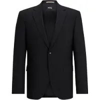 BOSS Regular-fit colbert van stretchwol
