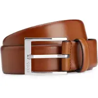 BOSS Leren riem met doornsluiting, model 'Elloy'
