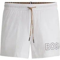 BOSS Zwemshorts 'Mooneye' camel / zwart / wit