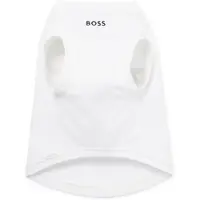 BOSS Honden T-shirt van gemerceriseerde katoen met contrasterend logo