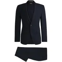 BOSS Tweedelig slim-fit pak van stretchwol