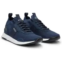 BOSS Sneakers laag 'Titanium' donkerblauw / grijs