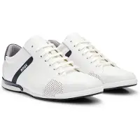 BOSS Sneakers laag 'Saturn' zwart / natuurwit