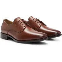 BOSS Leren derbyschoenen met kenmerkende details