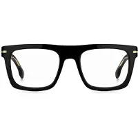 HUGO BOSS Optisch montuur van zwart acetaat met goudkleurige details