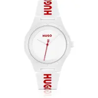 HUGO Analoog horloge '#LIT FOR HIM' rood / wit