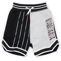 HUGO Kindershorts van een katoenmix met verschillende logo’s Maat 114