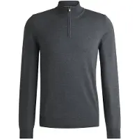 HUGO BOSS Boss Black trui grijs half zip