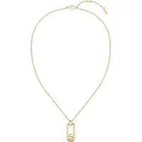 BOSS Goudkleurige schakelketting met hanger met Double B monogram
