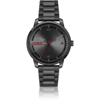 HUGO Analoog horloge '#STAMP' rood / zwart