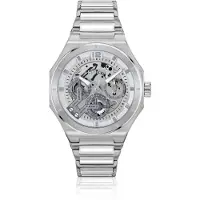 HUGO Analoog horloge '#GRAIL SKELETON' navy / zilver
