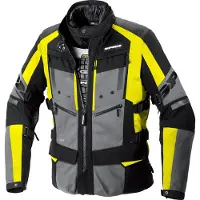 Spidi 4 Season Evo H2Out motortextiljas, zwart/neon-geel, maat S