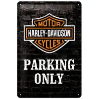 Nostalgic Art parking only Metalen wandplaat 20-30